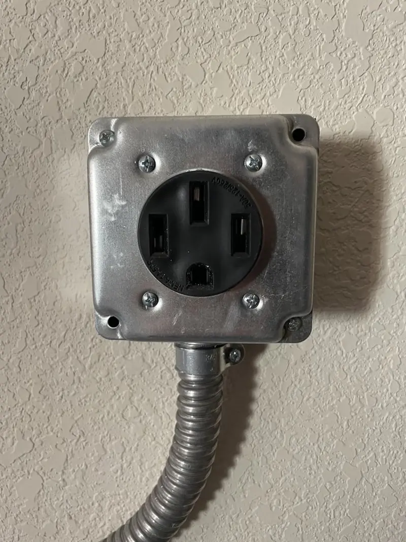 NEMA 14-50 outlet installed for Electrical Panel Upgrade in Westwego